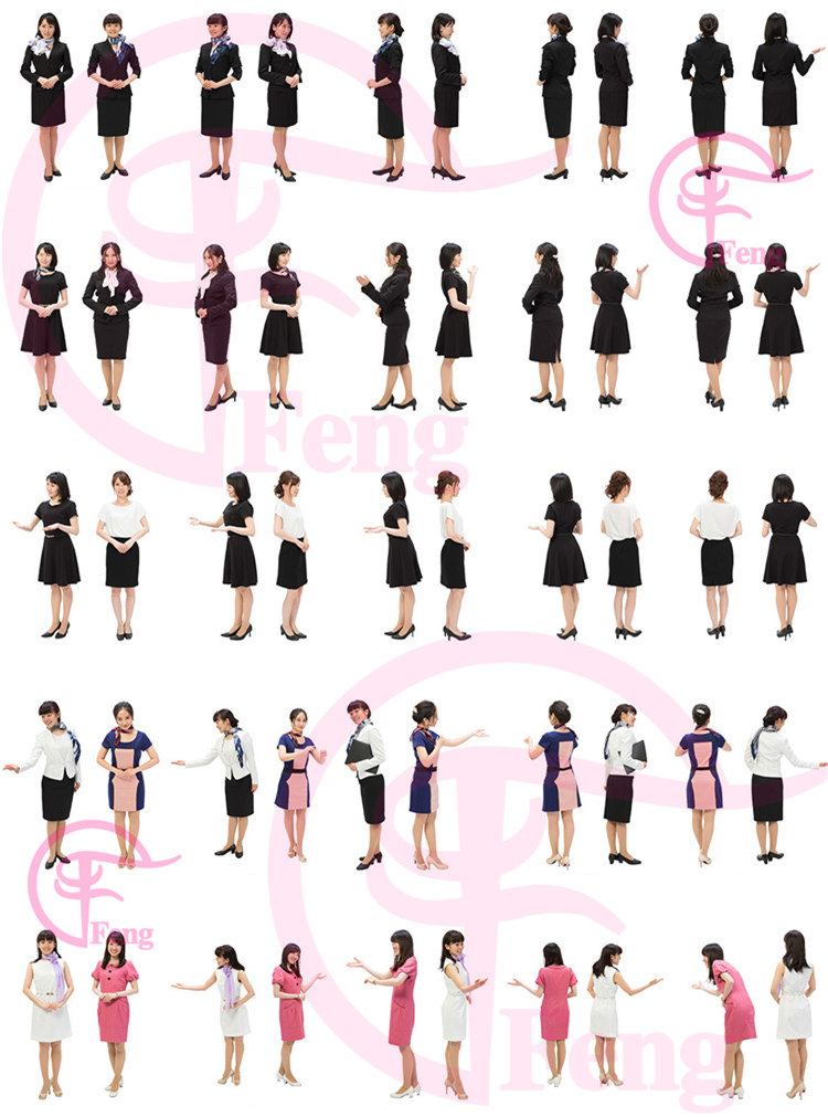 PS高清亚洲中国商务服务人物职场办公接待会议PNG免抠素材免扣