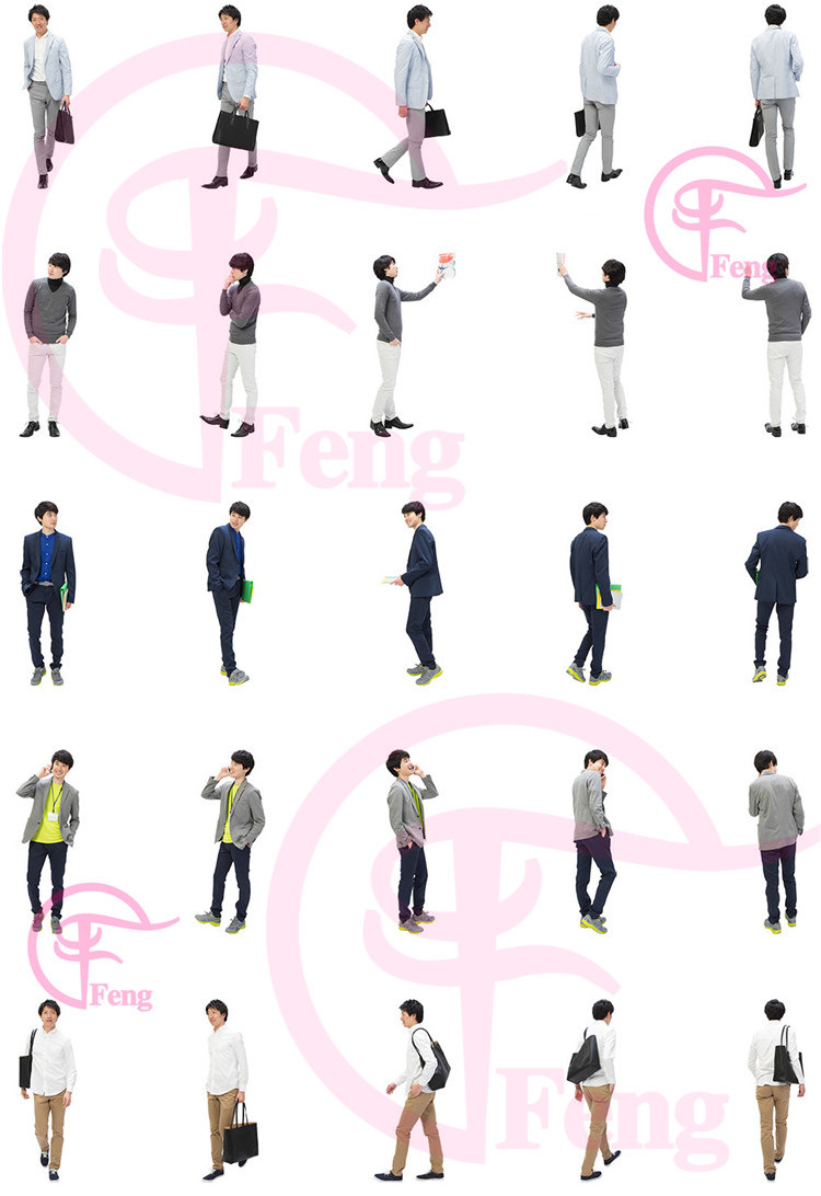 PS高清亚洲中国商务服务人物职场办公接待会议PNG免抠素材免扣