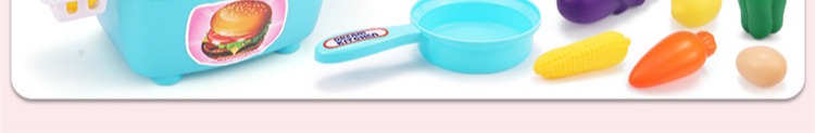 Trẻ em Bắc Mỹ chơi nhà bếp mini đặt mô phỏng đồ dùng nhà bếp bé trai và bé gái nấu ăn đồ chơi nhà bếp bộ xếp hình