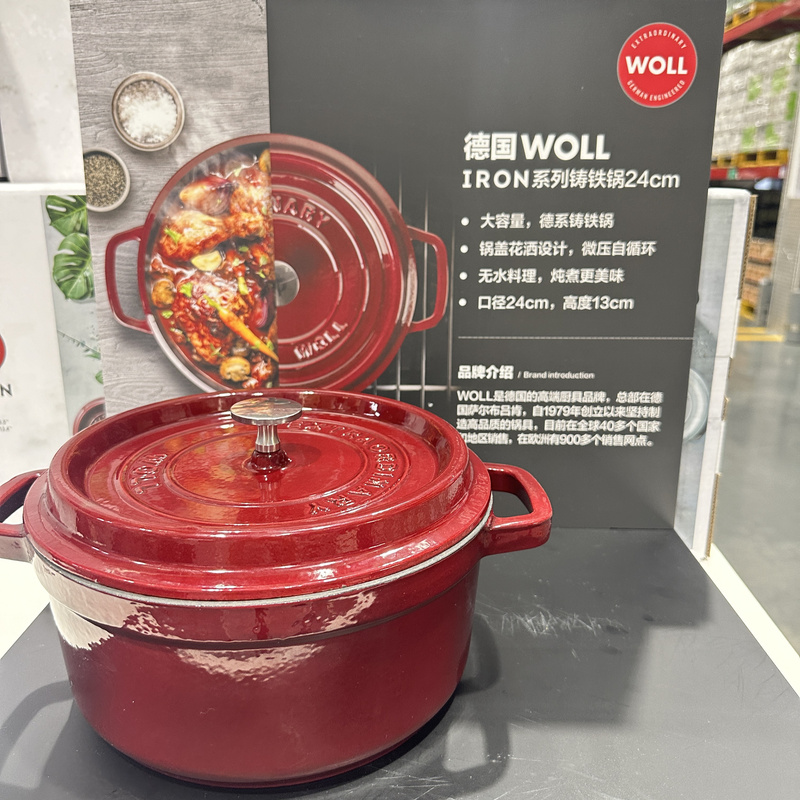 Costco Special Offer German Woll Enamel Pot Cherry Red Cast Iron Pot Soup Stew Pot Household Induction Cooker Soup Pot Stew Pot Costco Special Offer German Woll Enamel Pot Cherry Red Cast Iron Pot Soup Stew Pot Household Induction Cooker Soup Pot Stew Pot