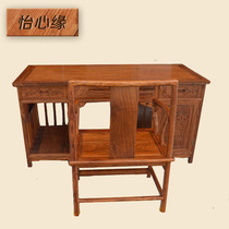 Solid wood desk mahogany furniture Chinese Rosewood desktop computer desk study hedgehog red sandalwood writing desk desk