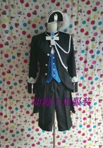 cosplay clothing set to be black deacon Black butler Lord Hetian God Save the Queens uniform military uniform