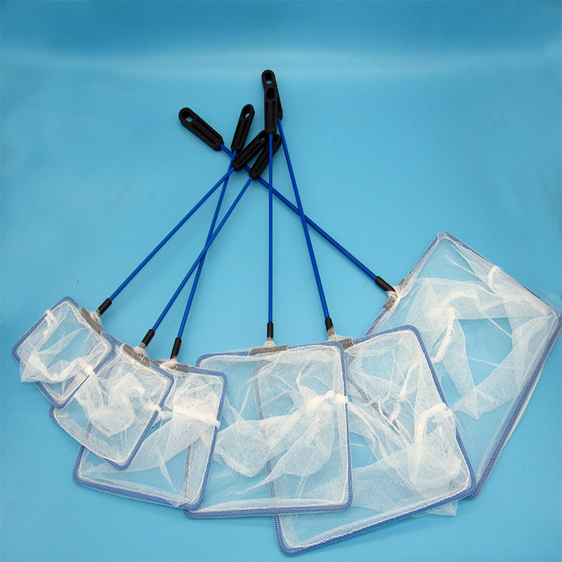 Amazon fish tank Fish fishing Fishing Aquarium fishing net Fishing net Pocket round square hand-copied fish net Ornamental fish