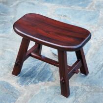 Childrens small bench mahogany small square stool acid branch wood shoe changing stool solid wood low stool coffee table stool dining table stool small backrest chair
