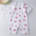 Bà bầu màu cho trẻ sơ sinh 2019 cotton mới romper quần áo trẻ em 6-12 tháng tuổi nam và nữ đồ ngủ trẻ em - Áo liền quần