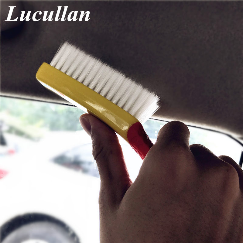 Car ceiling fabric brushed leather fabric seat brushed floor cushion powerful cleaning brushed interior cleaning brush