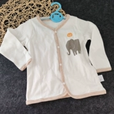 Осенняя хлопковая пижама, кардиган, рубашка, футболка, нижнее белье для раннего возраста, хлопковое термобелье, детская одежда, 0-12 мес.