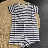 Летнее детское боди, комбинезон для младенца, в западном стиле, в британском стиле, цветочный принт