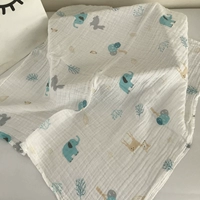 Светло -зеленый синий слон бамбуковый волокно