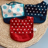 Японский легкий и тонкий водонепроницаемый мягкий детский большой трехмерный нагрудник для еды, с карманом