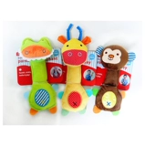 Плюшевая хваталка, мультяшная погремушка, интеллектуальная игрушка, антистресс, 0-1 лет