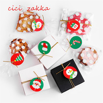 100 Christmas tags Christmas Cute Little listing gift wrapping paper Candy bag Decorative Paper card