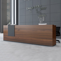 Desk Front desk bar simple modern company reception desk atmospheric Guangzhou office furniture cashier counter welcome desk