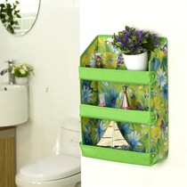 Home Goods Oxford Cloth Foldable Wall Corner Shelve Triple Tidying Rack Bathroom Containing Rack Kitchen Corner Shelf