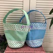 Pastoral style fabric spring shopping bag shoulder bag literary youth hipster portable storage portable bag