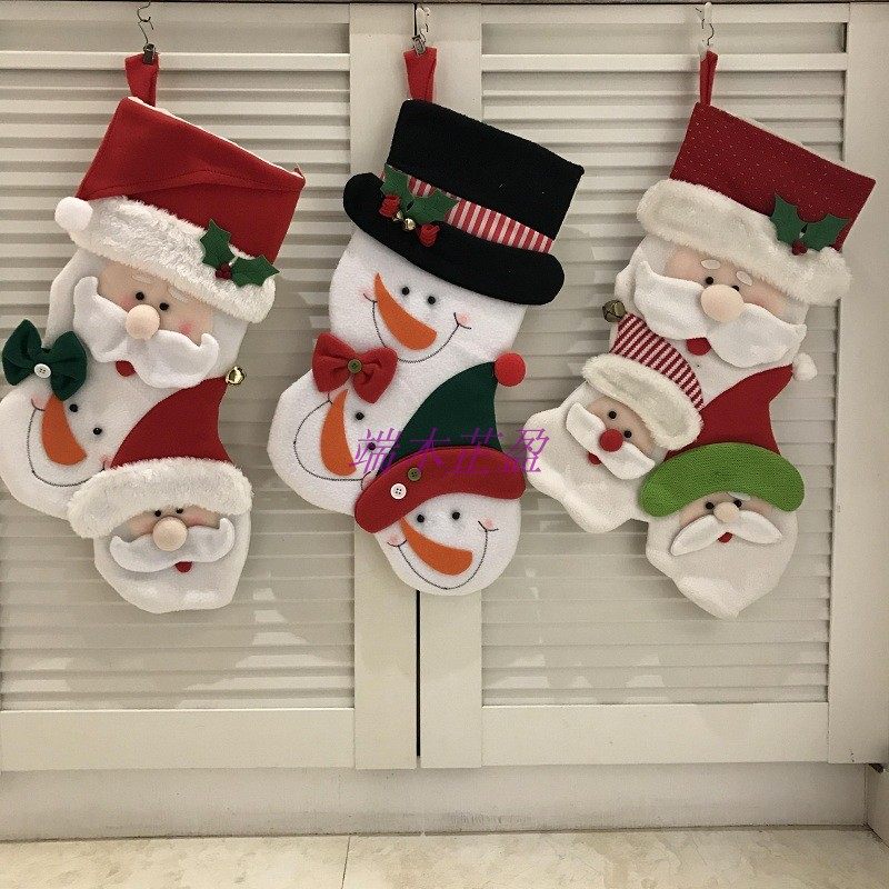 Christmas Christmas Christmas Christmas Christmas Christmas Eve Family Snowman Christmas Sox Cartoon Christmas Boots Large Gift Bag