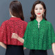 Summer new style with cheongsam skirt lace sunscreen cloak loose shawl retro stand collar short section with thin coat