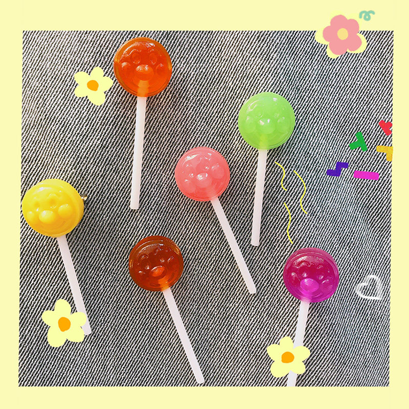 Korean ins wind childlike lollipop brooch funny cute candy pin bag Student clothes accessories decoration