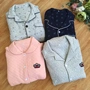 Cặp đôi mẫu nam và nữ phục vụ nhà phù hợp với bộ đồ ngủ bằng vải cotton mùa thu đông bộ pijama