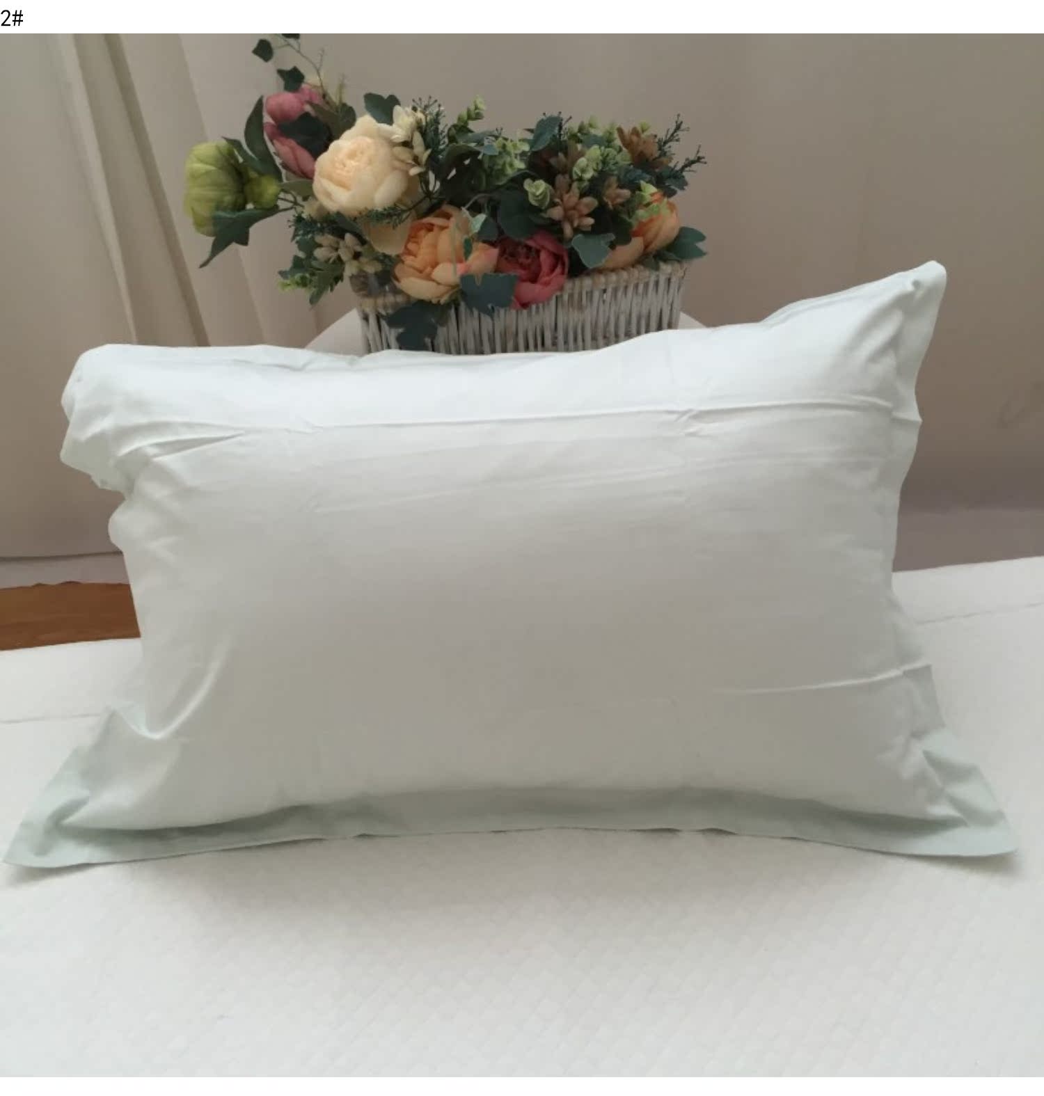 hoang dã đơn sắc! Xuất khẩu hơn dự kiến ​​trong nước Ai Cập bông satin gối 60S trơn mịn mềm một cặp miễn phí vận chuyển - Gối trường hợp gối tựa đầu ô tô
