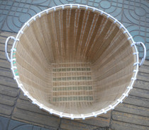 Bamboo weaving products environmental protection pure hand woven bamboo basket bamboo basket bamboo sieve rice basket bamboo sieve rice basket