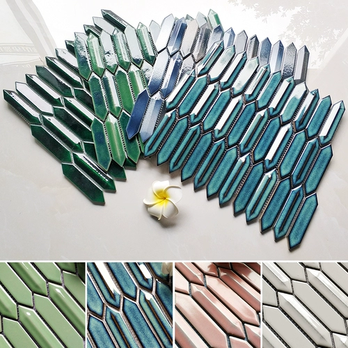 Современная простота тонкая стрелка -Мозаичная печь в обработке