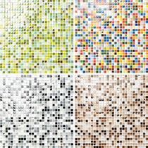 1cm Childrens room candy colorful small particles glass mosaic ceramic living room waist line background wall puzzle