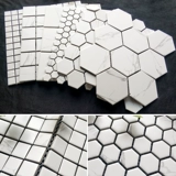 Современная простая кара белая керамическая гексагональная мозаичная плит