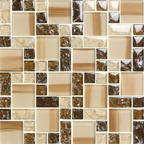 Hand painted frosted crystal ice crack mosaic tile glass modern style living room bathroom ktv puzzle