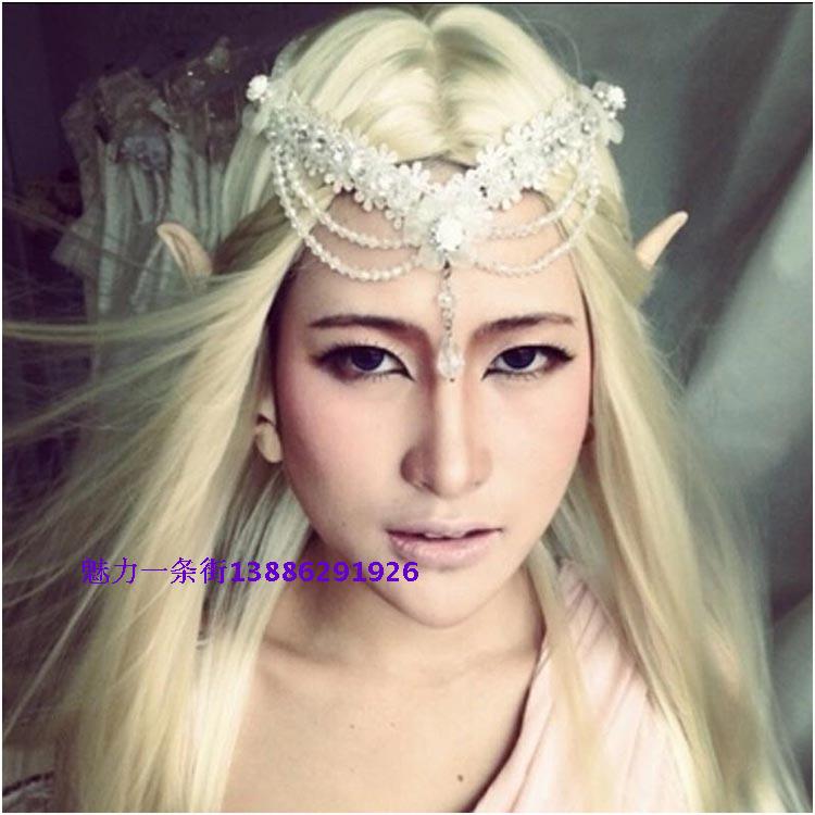 C0S Holy Passage - Ashura Dress Up Cung cấp Avatar Green Exorcist Nhựa Elf Leprechaun Tai - Sản phẩm Đảng / Magic / Hiệu suất trang phục hóa trang halloween