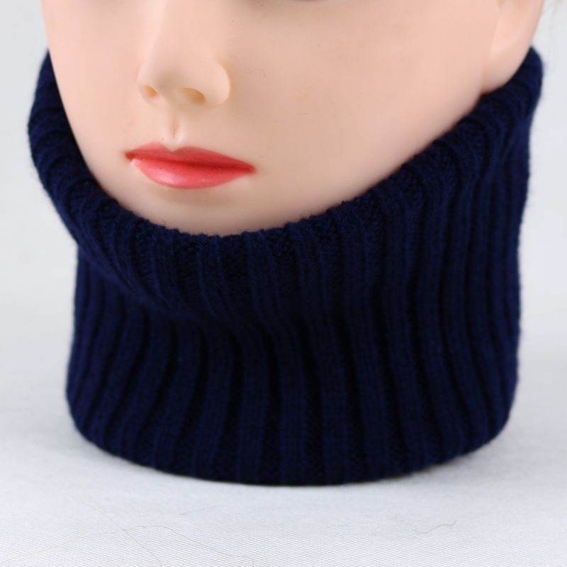 Knitted neck cover male and female covered head thickened warm winter imitation cashmere 100 hitch cervical spine scarf wool thread surrounding neck false collar