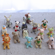 Car cartoon looking up at the starry sky table small ornaments healing system decoration cute animal decoration creative shooting props