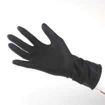 Hot dyed hair black rubber durable non-slip gloves Korea imported permanent latex hair gloves thickened