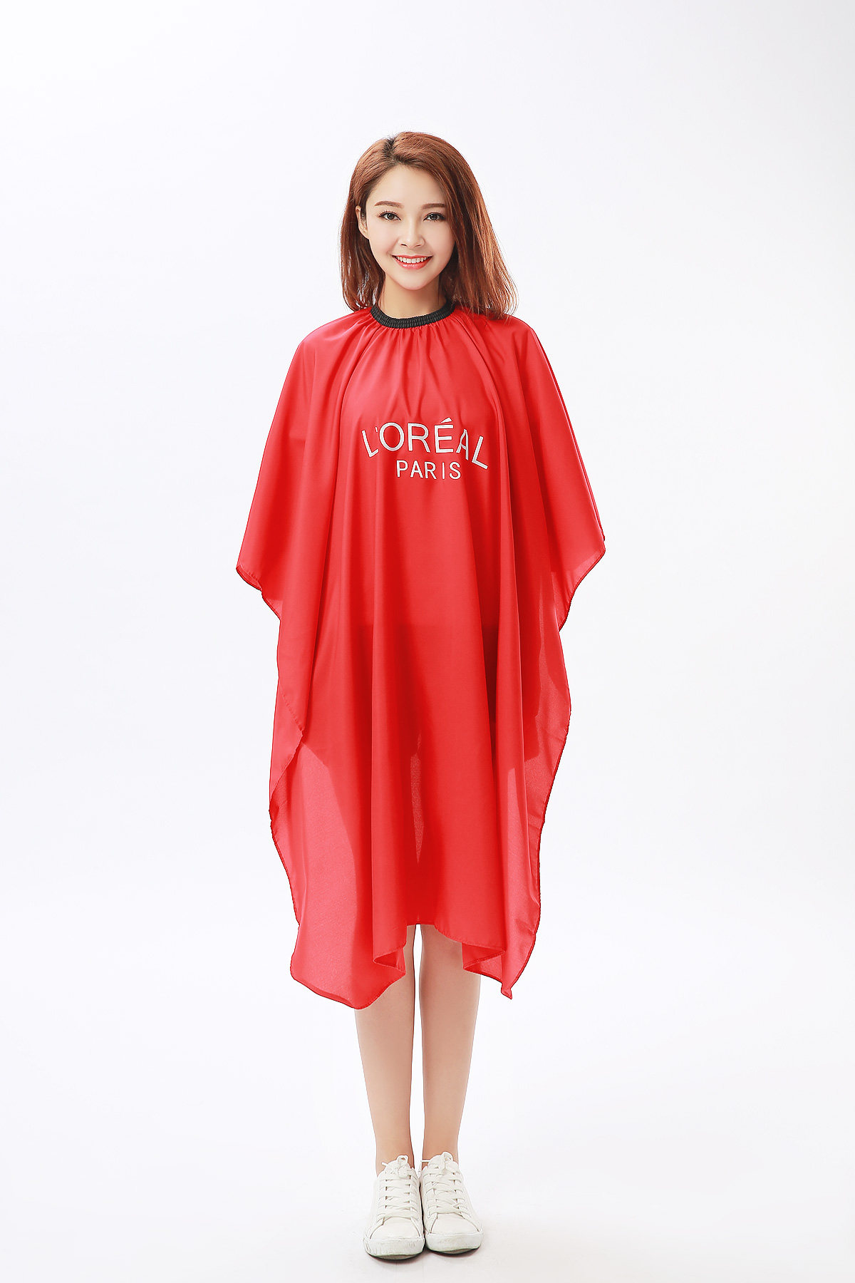 Adult hair hair hair cut hair apron around neck hair tool