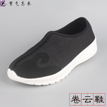  Taoist supplies Taoist shoes Cotton and linen fabric cloud shoes Lightweight bottom non-slip wear-resistant soft-soled practice shoes Cloud hook Taoist shoes