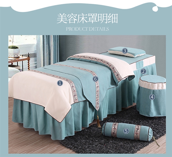 Cao cấp cung cấp bông denim bedspread vẻ đẹp thẩm mỹ viện đơn giản giường trị liệu massage cơ thể đặt tùy chỉnh Hàn Quốc - Trang bị tấm bộ ga giường spa