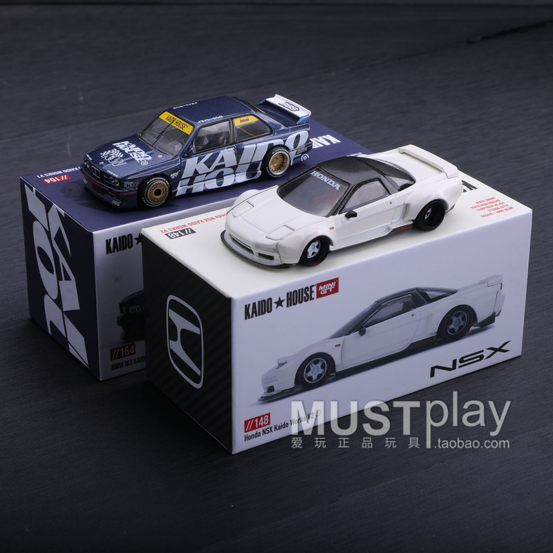 Kaido Minigt148 Honda Nsx (Na1) 154 Bmw M3 (E30) 1/64 Alloy Car Model