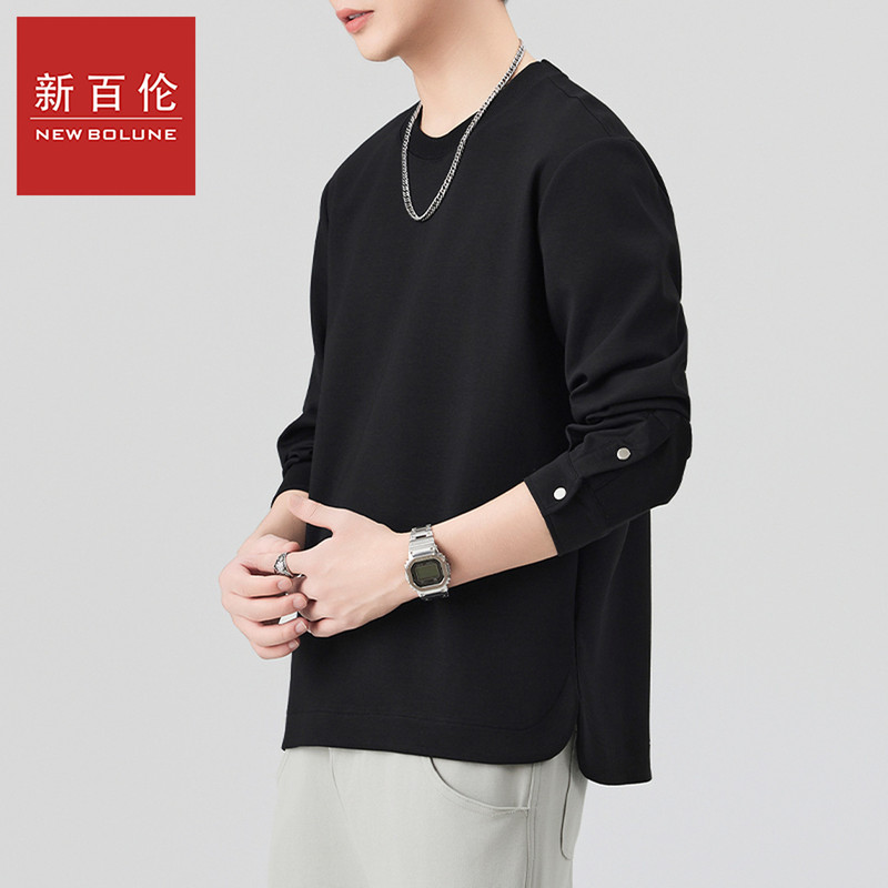 New Balance Round Neck Long-Sleeved T-Shirt Men's 2026 Autum New American Casual Loose Pure Color Versatile T-Shirt Sweatshirt New Balance Round Neck Long-Sleeved T-Shirt Men's 2026 Autum New American Casual Loose Pure Color Versatile T-Shirt Sweatshirt