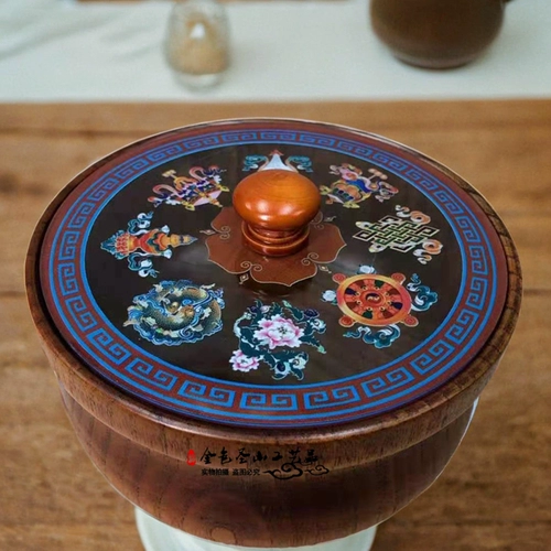 Посуда, большой ретро термос из натурального дерева для гостиной, защита от ожогов