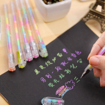 Korean stationery Super Art dream color water soluble chalk graffiti photo album pen water chalk 6 colors