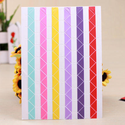 DIY album DIY manual adhesive type 5 inch 6 inch 7 inch photo universal photo stickers Foot stickers Photo corner stickers