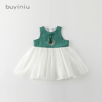 Girl Hanfu skirt cloth girl 2021 new female baby ethnic dress childrens style princess dress