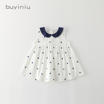 Girls dress 2021 new summer baby girl vest dress Princess dress children skirt summer Foreign