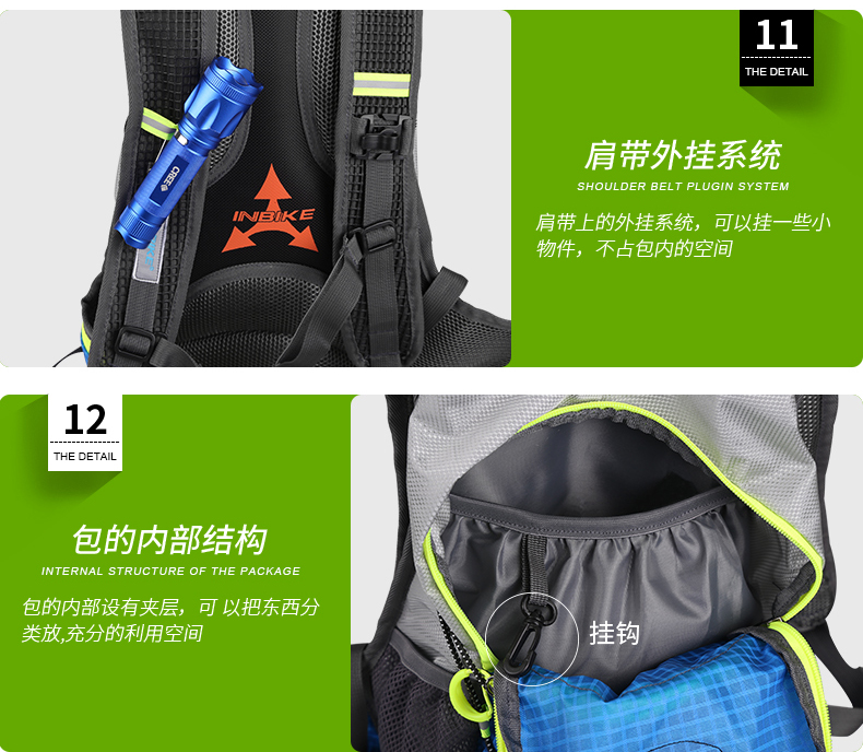 Sacoche pour vélo mixte INBIKE - Ref 2218042 Image 22