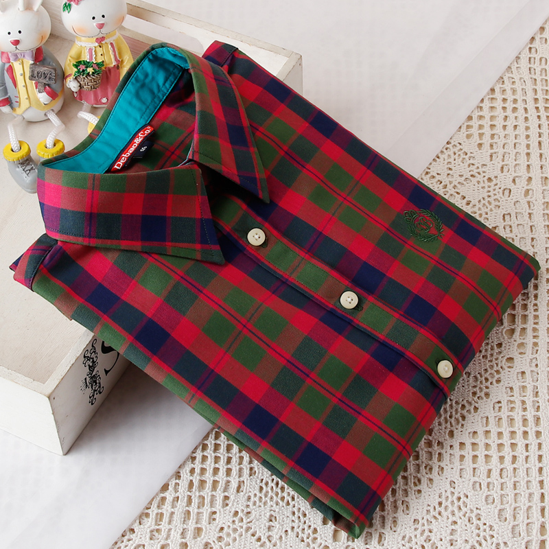 Áo sơ mi kẻ sọc cotton dài tay nữ 2018 xuân hè mới thời trang Hàn Quốc buông xõa họa tiết sinh viên hoang dã sơ mi trắng nữ đẹp