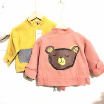 Yijia brand childrens clothing xxd boys and girls bear print cotton jacket coat (two pieces)