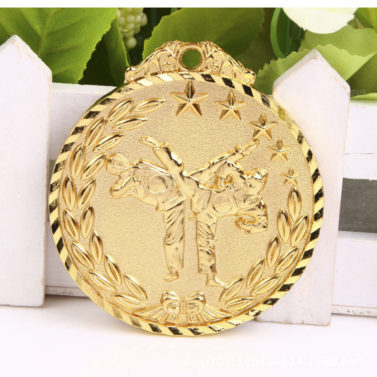 Metal taekwondo medal gold medal competition Taekwondos custom-made listing creative production children's personality