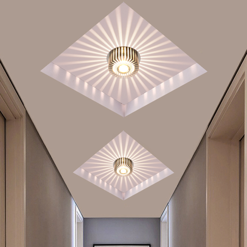 Spot light LED suspended ceiling entrance light Ceiling light Modern simple aluminum corridor light Colorful color change living room aisle light