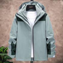 Outdoor stormtrooper womens fashion brand three-in-one two-piece winter velvet thickened windproof jacket custom mountaineering suit men