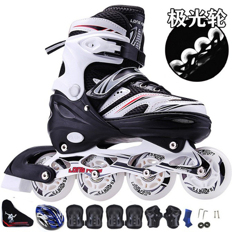 Skate Skate Adults Adult Dry Ice Straight Rows Skate Shoes Children Full Suit College Students Beginners male and female specialties